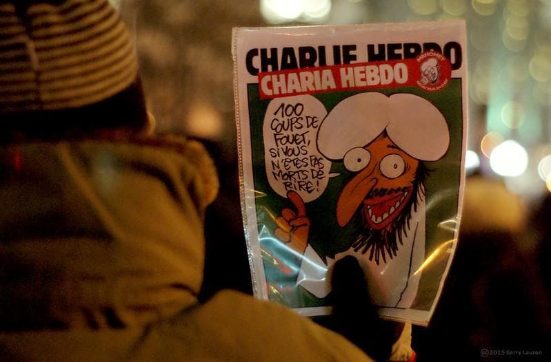 Ilustrasi : Karikatur Nabi Muhammad sempat memicu tragedi Charlie Hebdo beberapa saat lalu. (Flickr/Gerry Lauzon)<br>