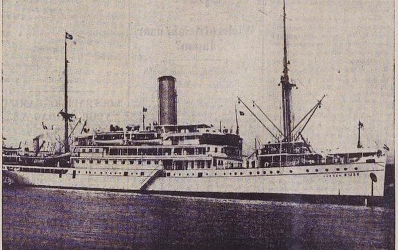 Kapal van der Wijk yang tenggelam pada 1936. (Detik)