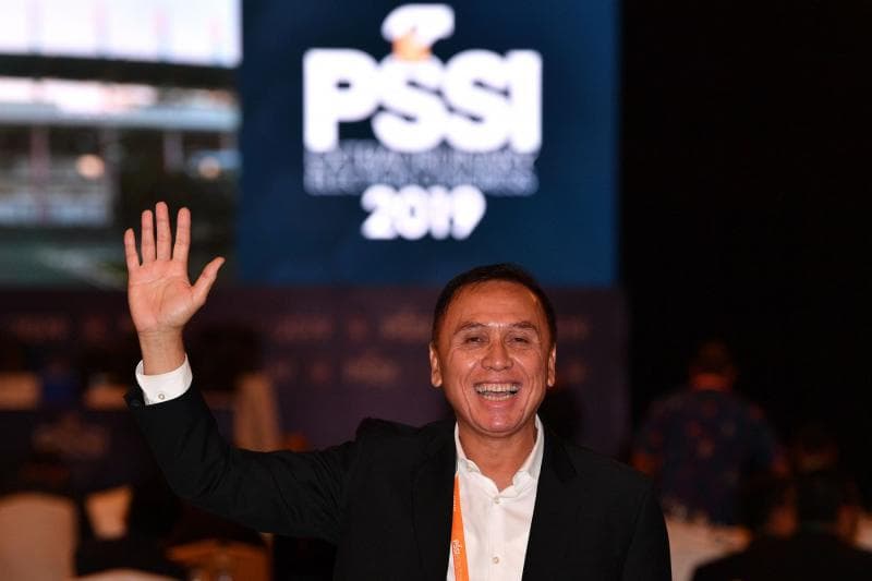 Ketum PSSI Mochamad Iriawan alias Irwan Bule ingin masuk ruang ganti Timnas di babak final Piala AFF. (Media Indonesia/Antara/Sigid Kurniawan)