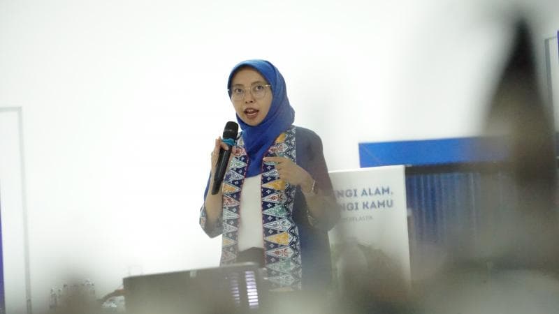 Head of Climate and Stewardship Danone Indonesia Ratih Anggraeni memastikan AQUA telah mengembangkan konservasi air di seluruh wilayah operasional perusahaan. (Dok AQUA)