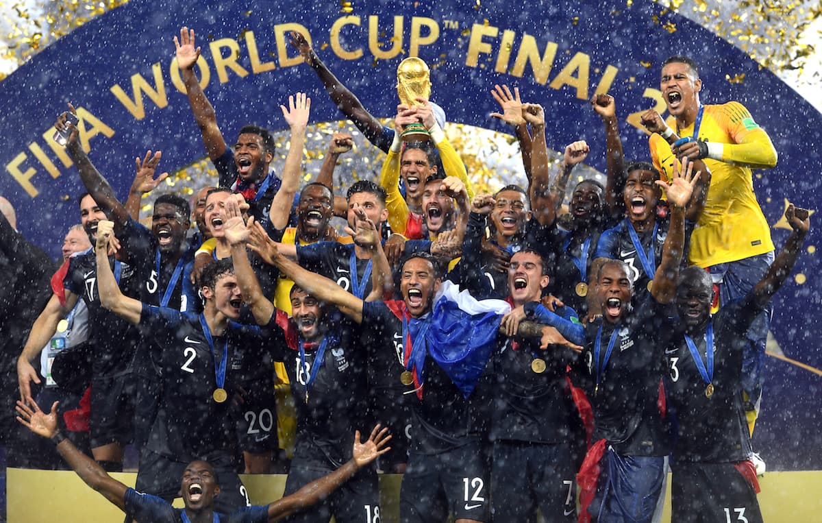 Prancis mendapatkan gelar Juara Dunia kedua setelah menunggu selama 20 tahun. (EPA-EFE/Facundo Arrizabalaga)