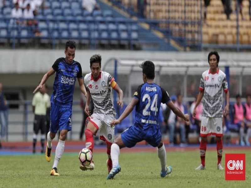PSIS Semarang lolos ke Liga 1 musim depan setelah mengalahkan Martapura FC 6-4. (CNN Indonesia/Adhi Wicaksono)