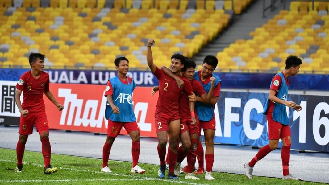Timnas U-16 tatkala berlaga di Piala Asia U-16 di Malaysia. (PSSI)